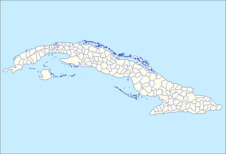 The Municipalities of Cuba card