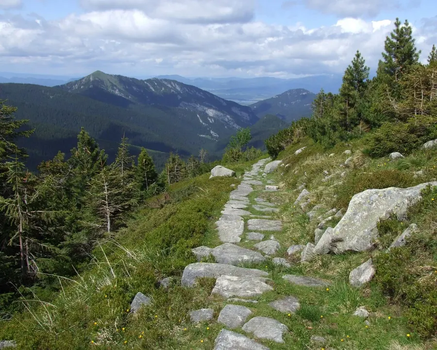 La carte Basses Tatras