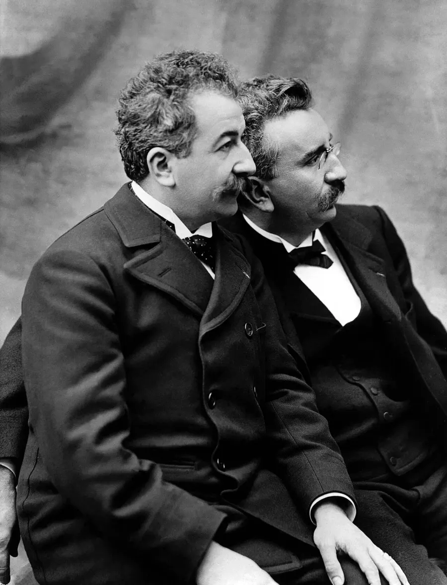 The Lumière brothers card