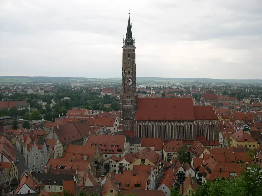 The St. Martin's Church, Landshut card
