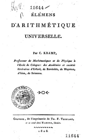 La carte Christian Kramp
