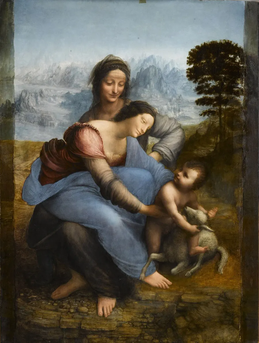 The The Virgin and Child with Saint Anne card