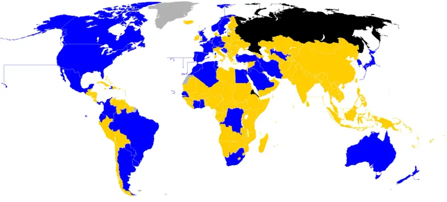 La carte Qualifications de la Coupe du monde de football 2026