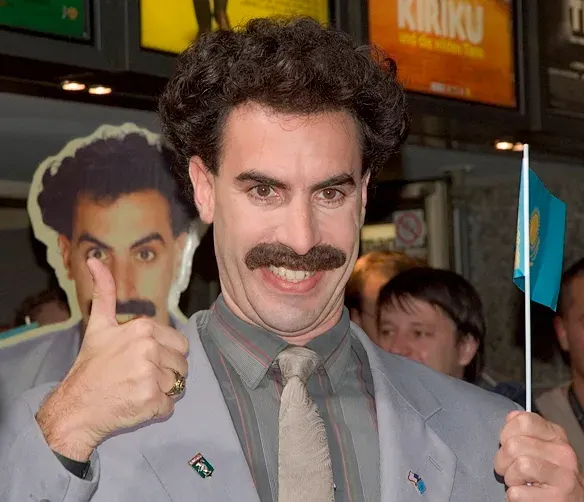 La carte Borat