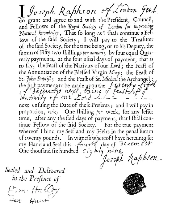 The Joseph Raphson card