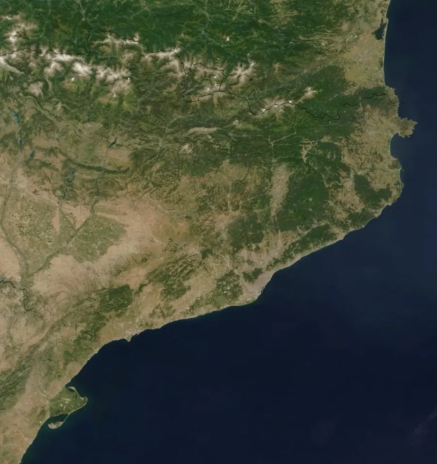 La carte Catalogne