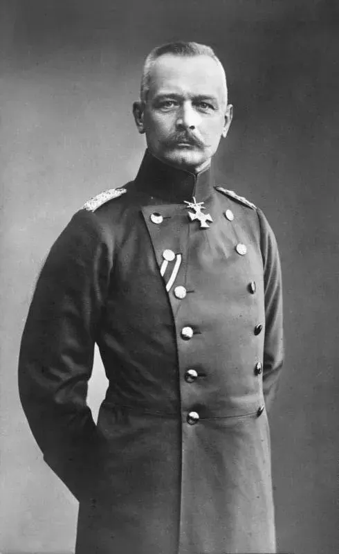 La carte Erich von Falkenhayn