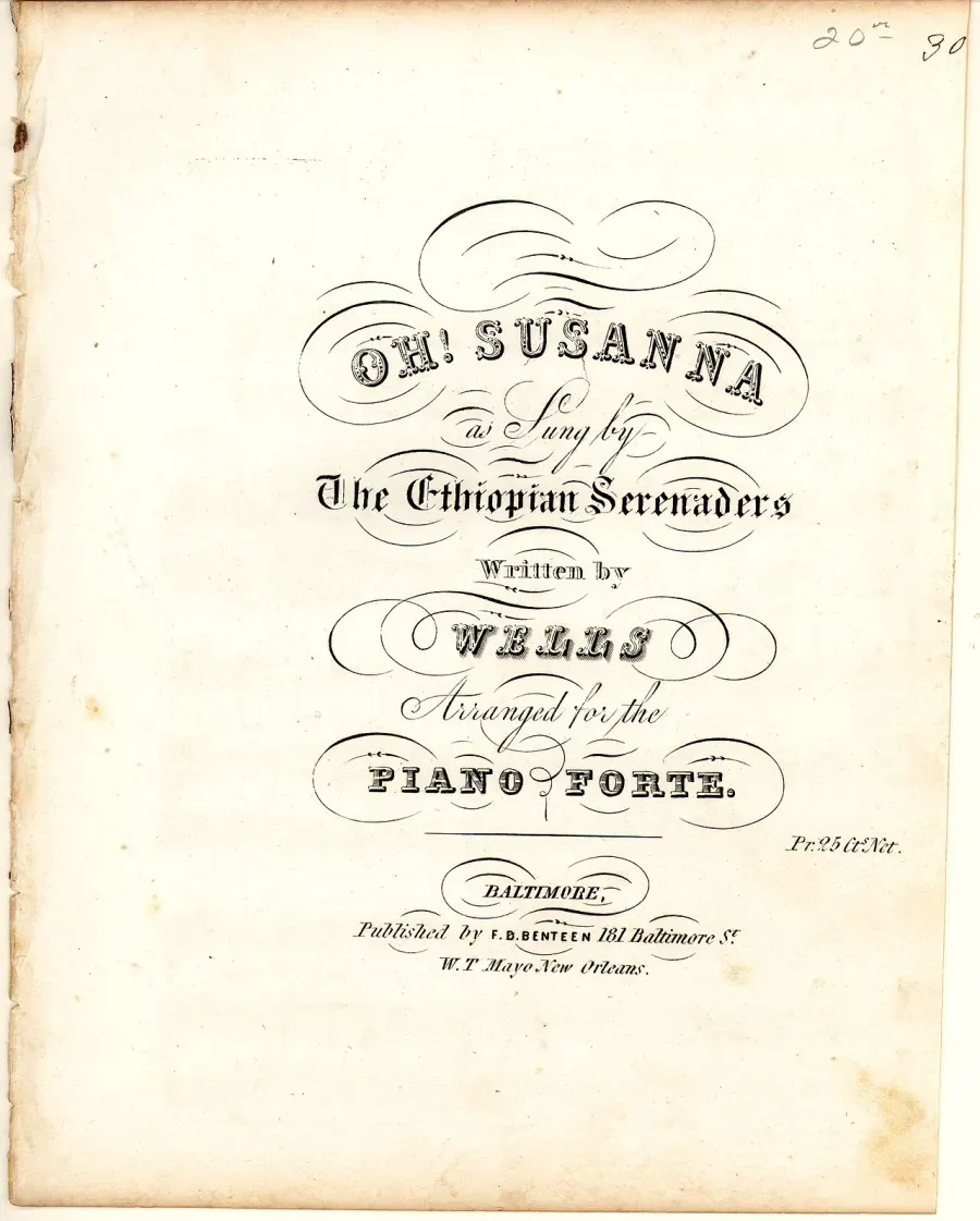 La carte Oh! Susanna