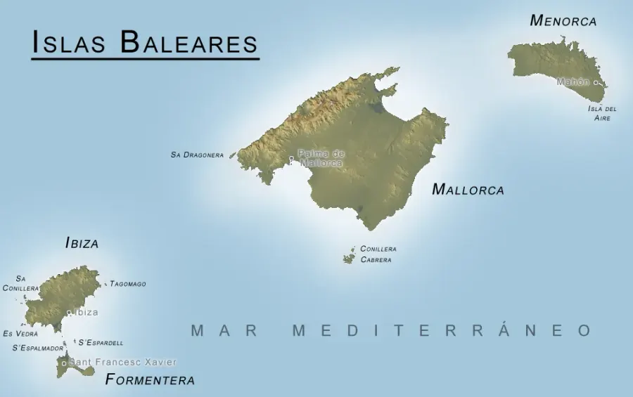 The Balearic Islands card