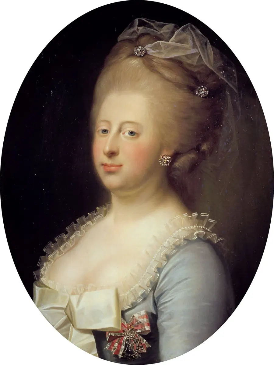 La carte Caroline-Mathilde de Grande-Bretagne
