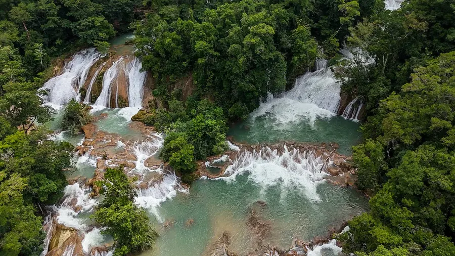 La carte Cascades de Agua Azul