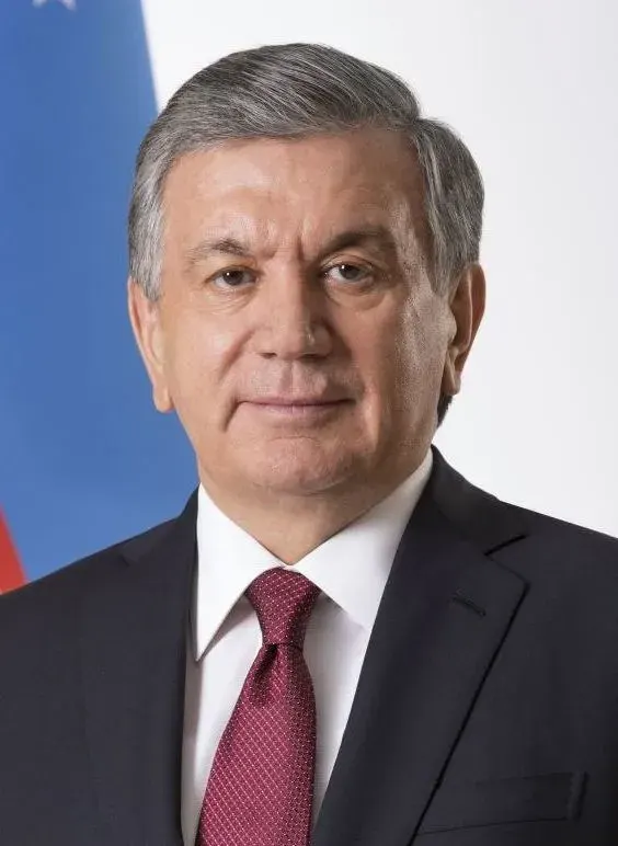 La carte Shavkat Mirziyoyev
