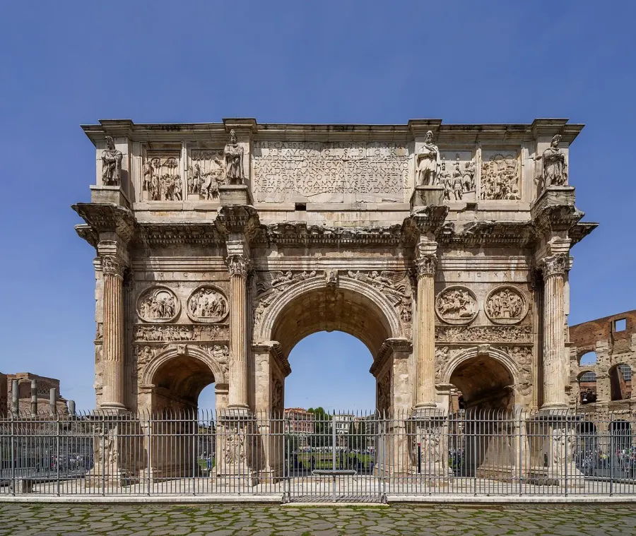 La carte Arc de Constantin