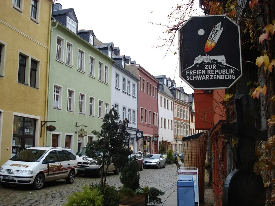 La carte Schwarzenberg/Erzgeb.