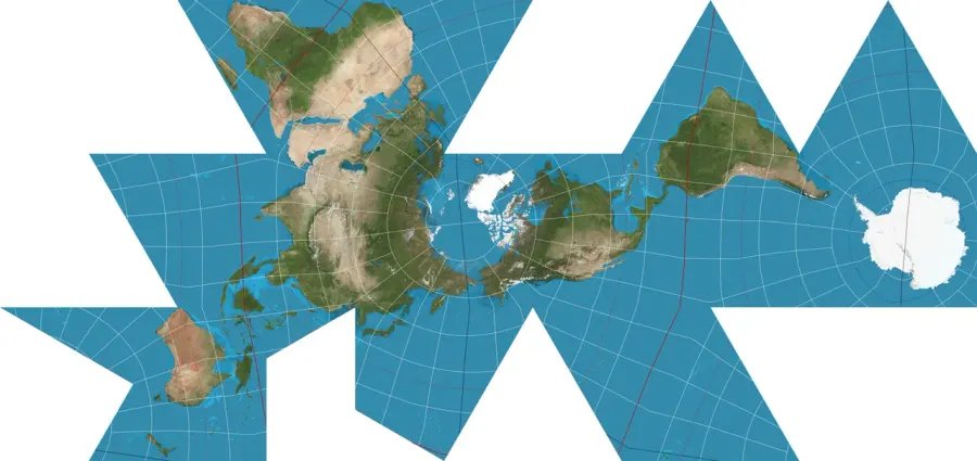 The Dymaxion map card