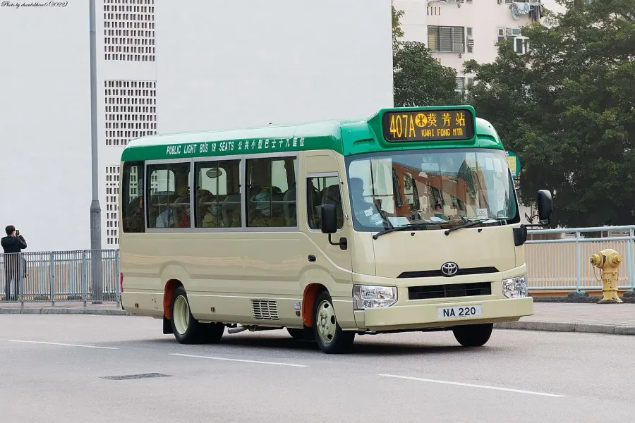La carte Toyota Coaster