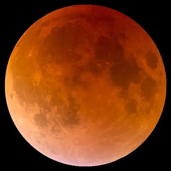 La carte Éclipse lunaire du 28 septembre 2015