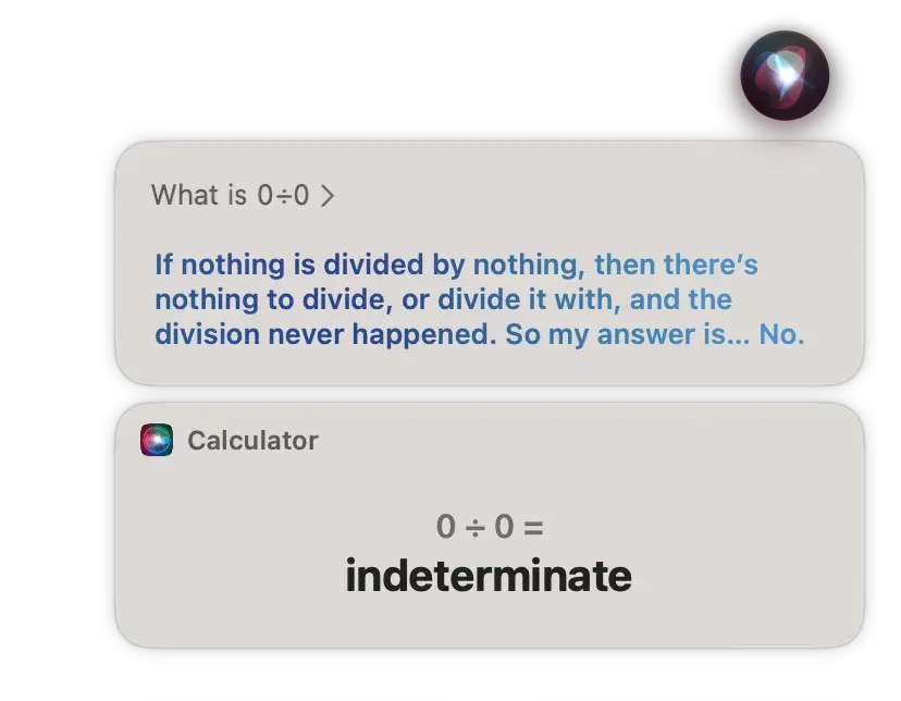 The Siri card