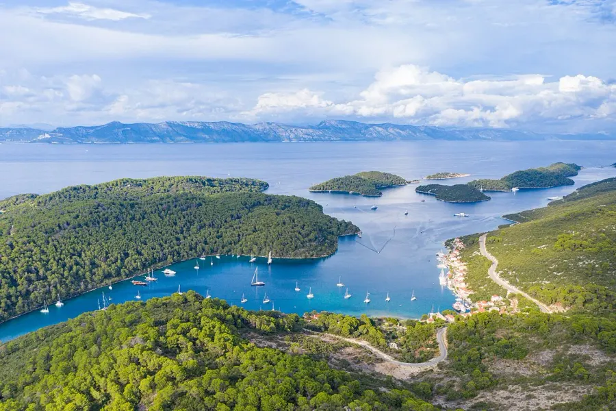 La carte Comitat de Dubrovnik-Neretva