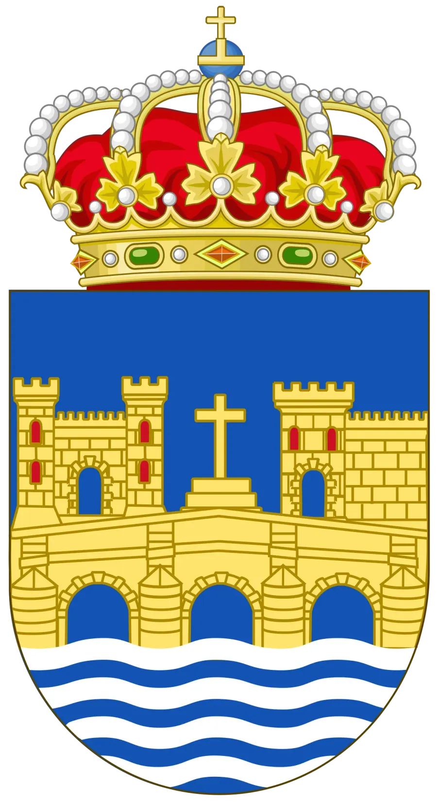 La carte Blason de Pontevedra