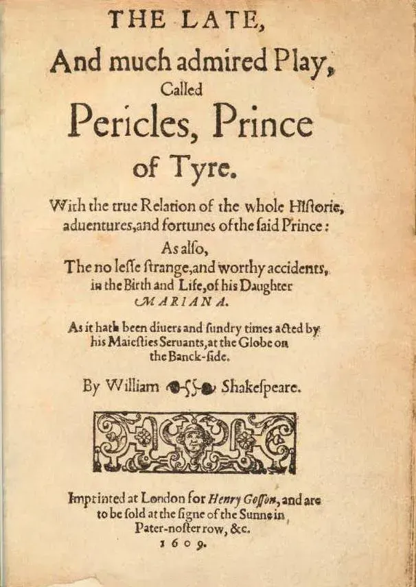 La carte Périclès, prince de Tyr