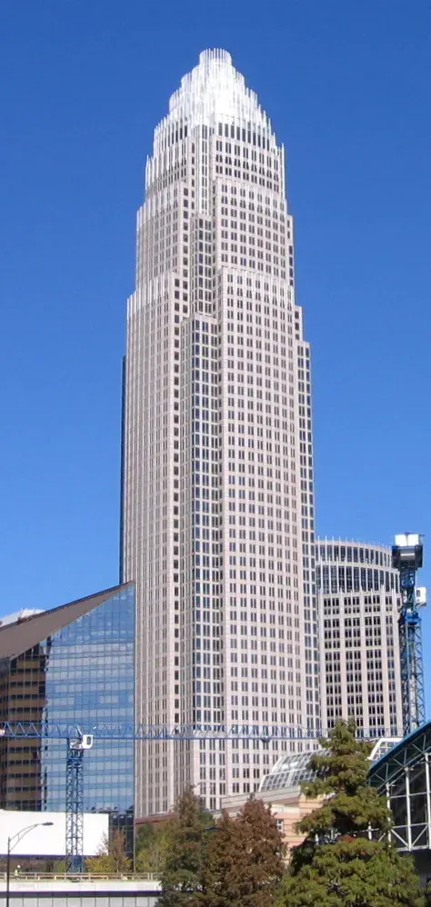 La carte Bank of America Corporate Center