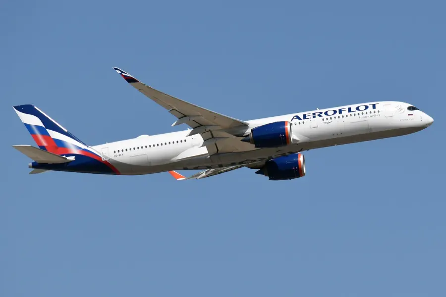 La carte Aeroflot