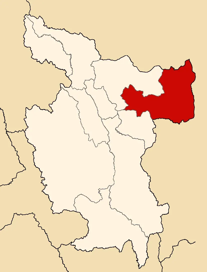 La carte Province de San Martín