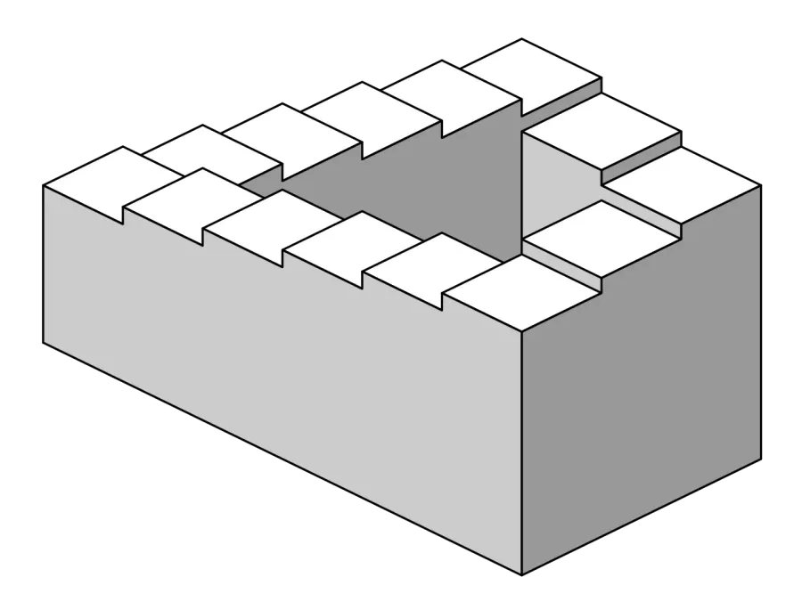 The Penrose stairs card