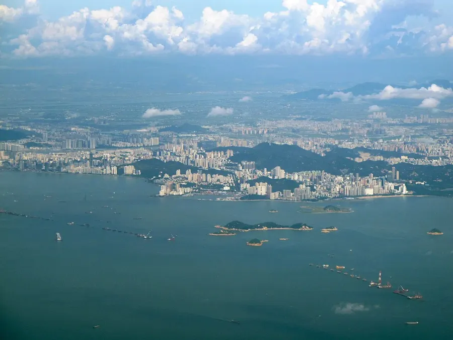 La carte Zhuhai