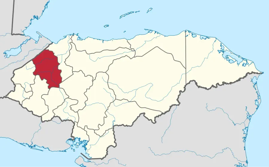 The Santa Bárbara Department, Honduras card
