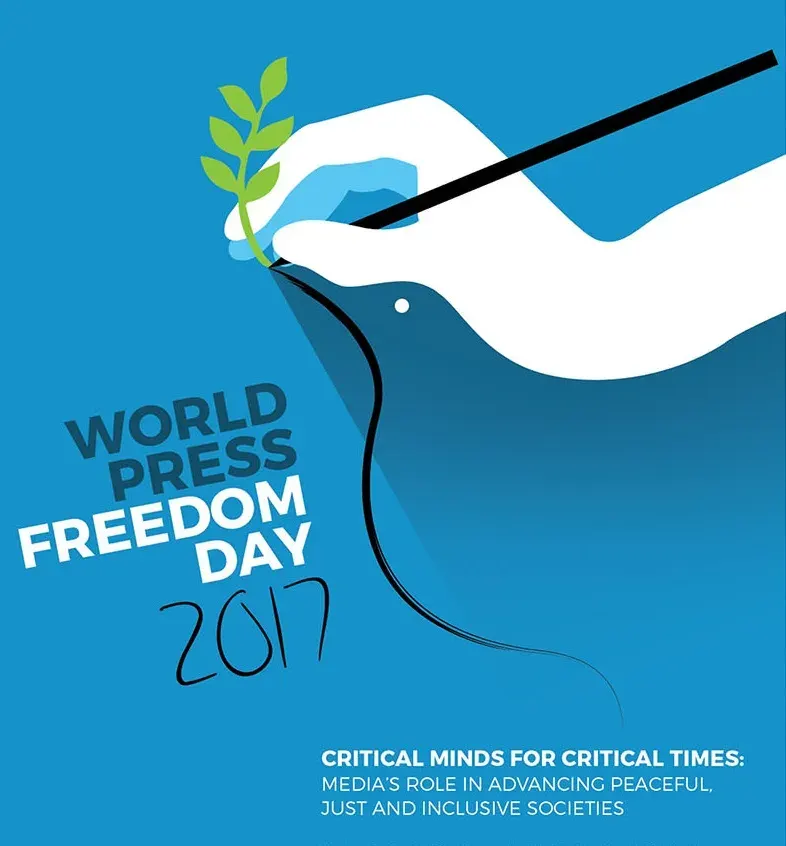The World Press Freedom Day card