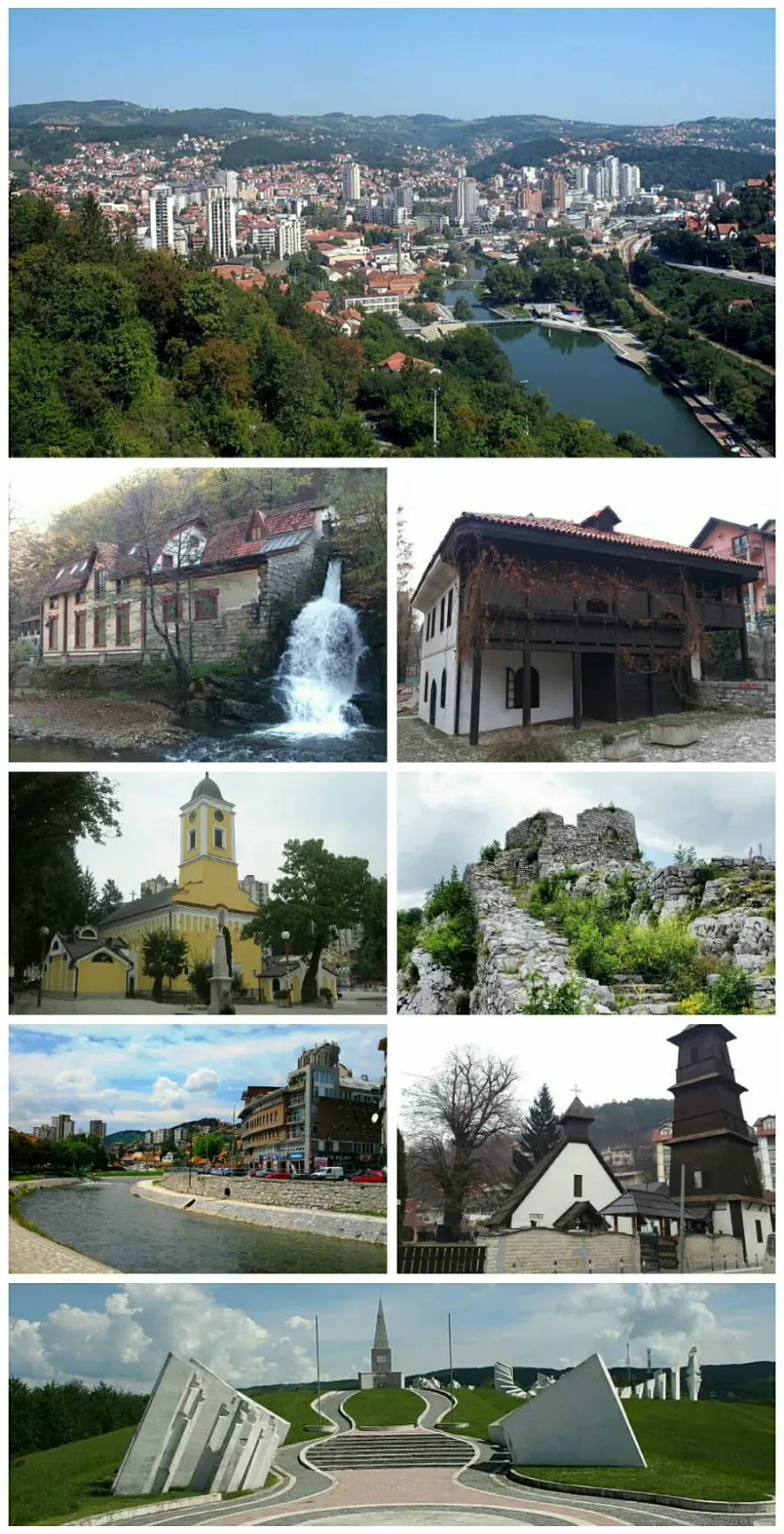 La carte Užice