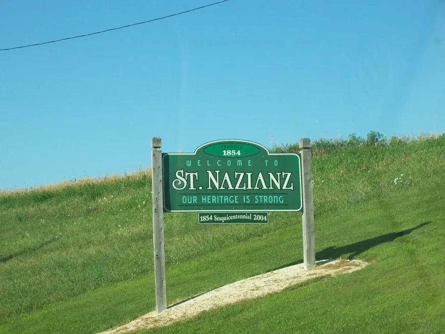 The St. Nazianz, Wisconsin card