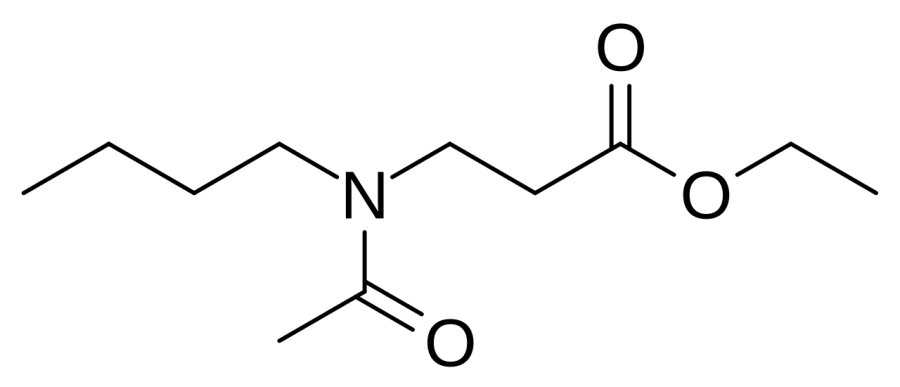 La carte Butylacétylaminopropanoate d'éthyle
