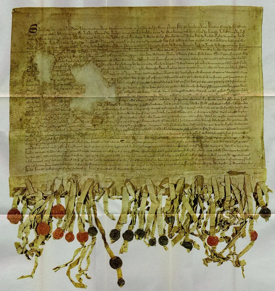 La carte Déclaration d'Arbroath
