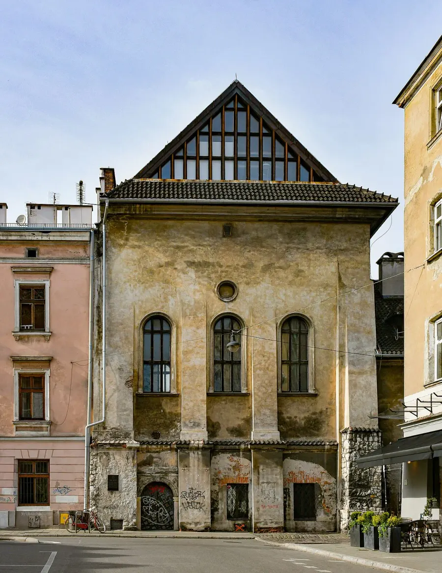 La carte Haute synagogue de Cracovie