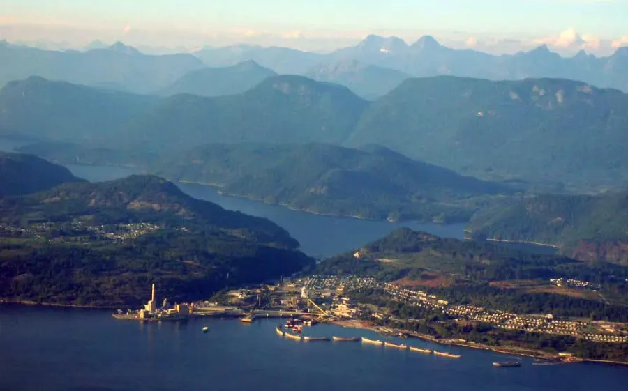 La carte Powell River