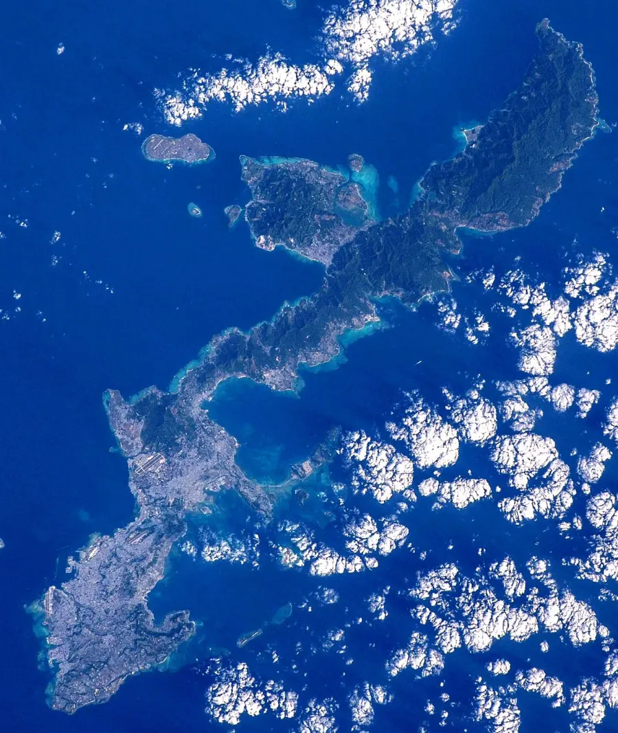 La carte Île Okinawa