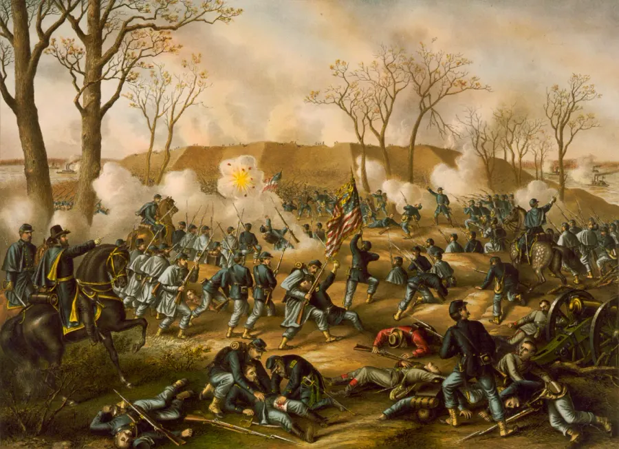 La carte Bataille de Fort Donelson
