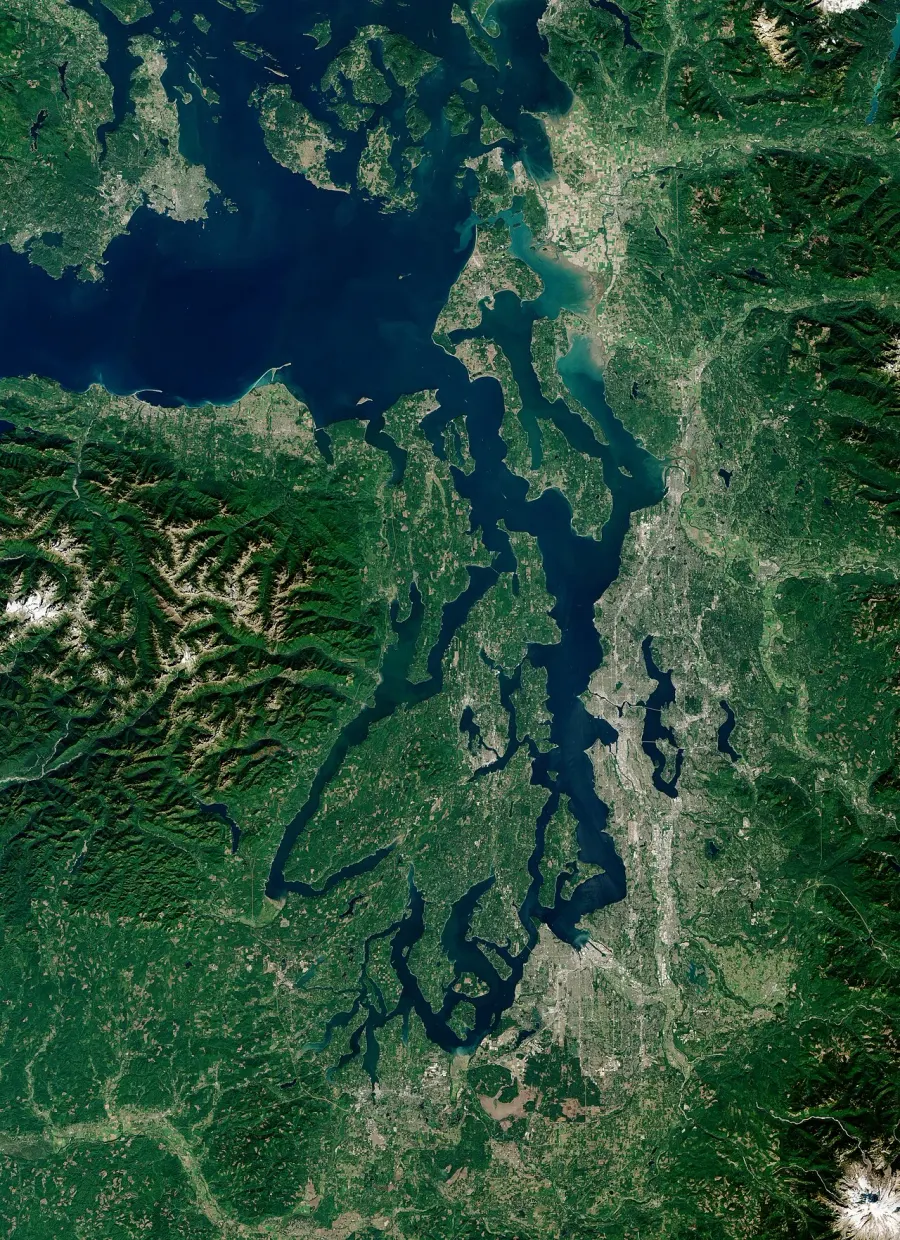La carte Puget Sound
