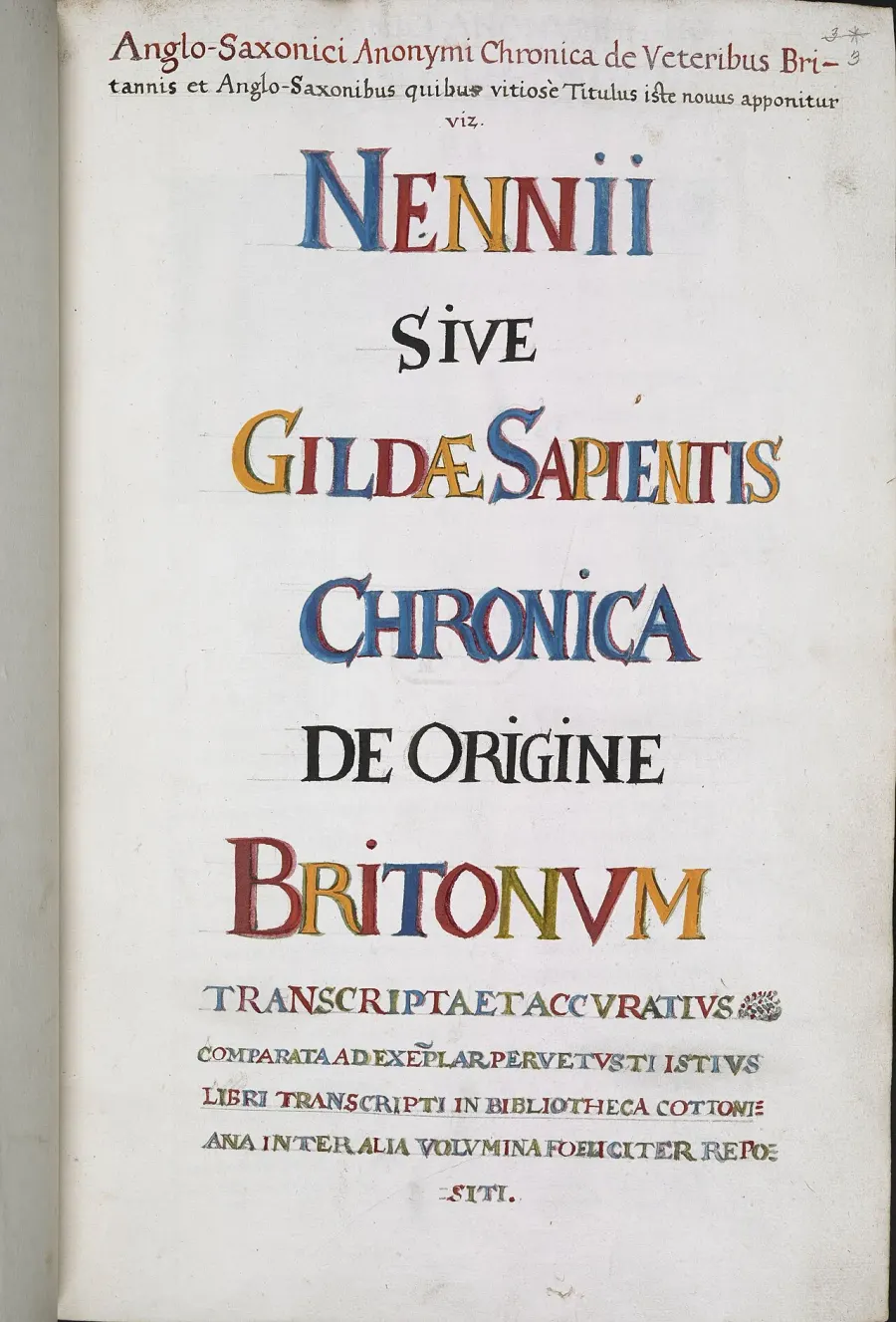 The De Excidio et Conquestu Britanniae card