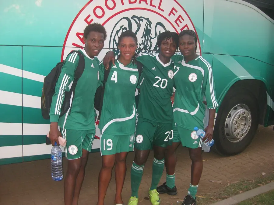 The Nigeria women's national football team card