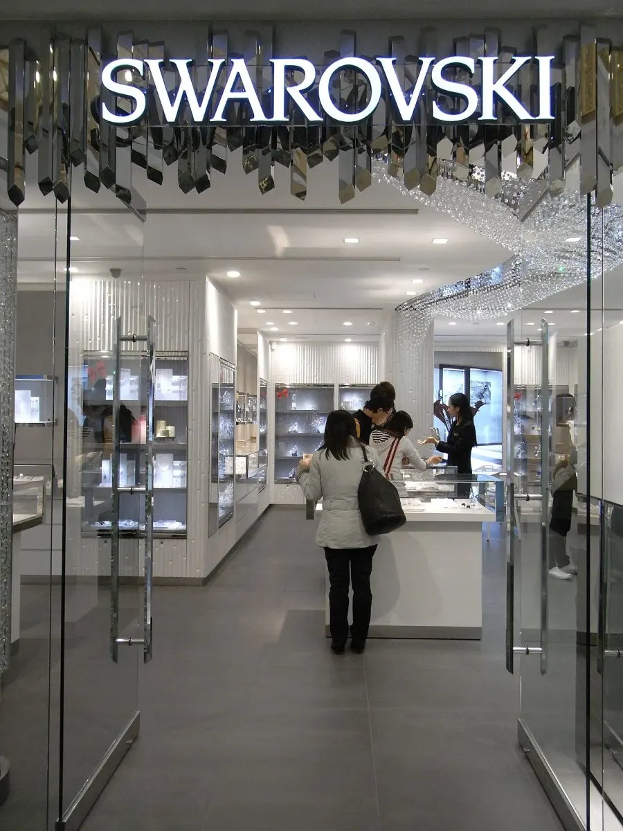 La carte Swarovski