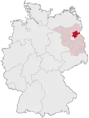 La carte Arrondissement de Barnim