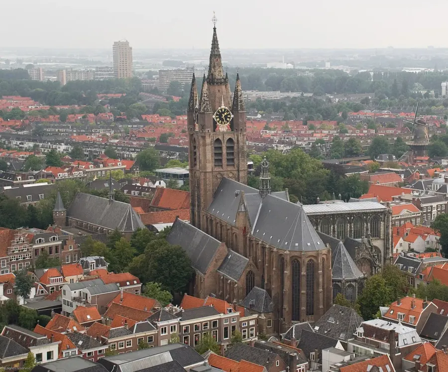 La carte Oude Kerk de Delft