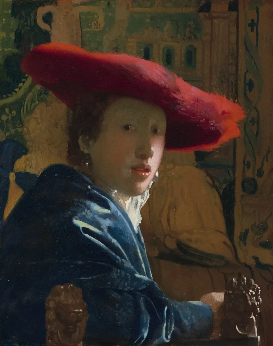 La carte La Fille au chapeau rouge