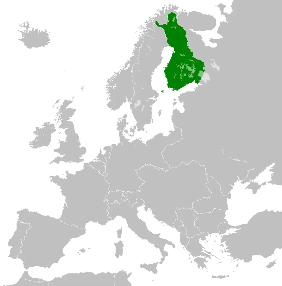 La carte Royaume de Finlande