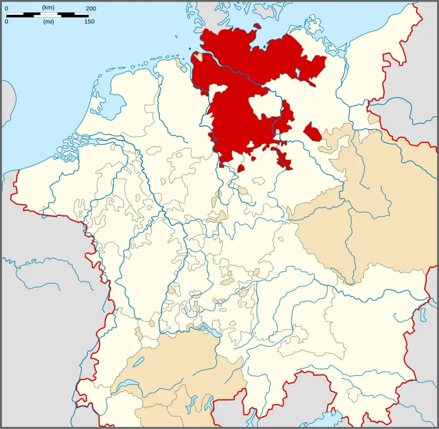 La carte Cercle de Basse-Saxe