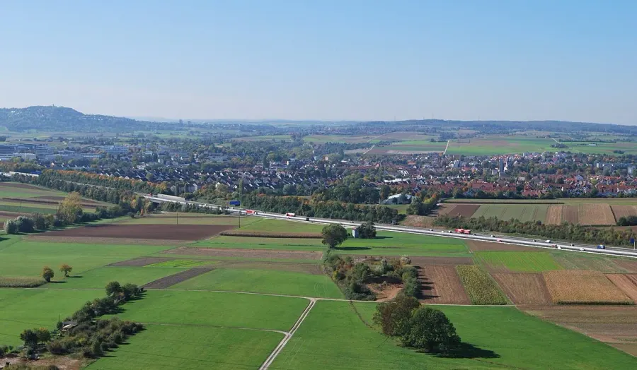 La carte Ditzingen